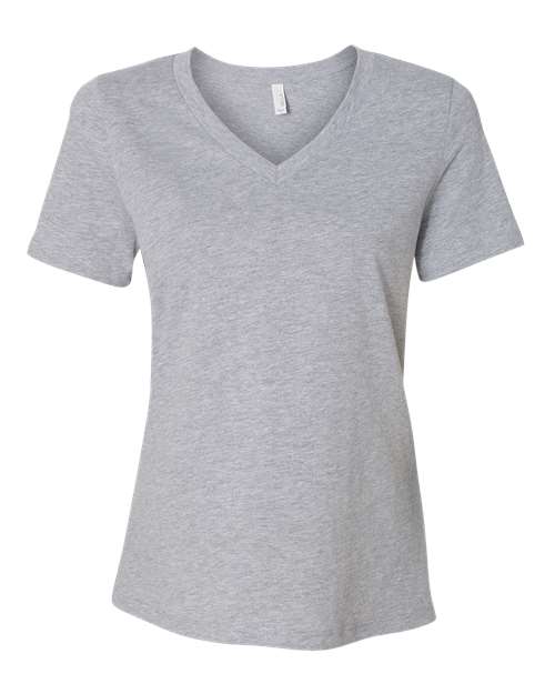 Women's Relaxed Heather CVC V-Neck